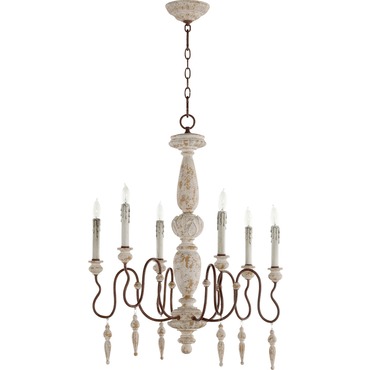 La Maison 6052 Chandelier | Quorum at Lightology La Maison 6052 Chandelier