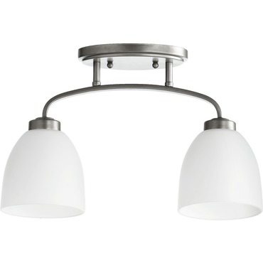 Reyes Semi-Flush Ceiling Light | Quorum at Lightology Reyes Semi-Flush Ceiling Light