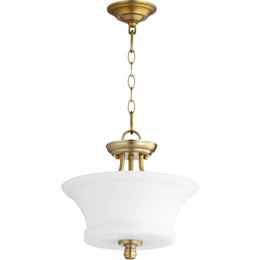 Rossington Pendant / Semi Flush Ceiling Light | Quorum at Lightology Rossington Pendant / Semi Flush Ceiling Light