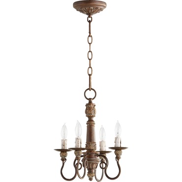 Salento Mini Chandelier | Quorum at Lightology Salento Mini Chandelier