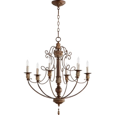 Salento 6106 Chandelier | Quorum at Lightology Salento 6106 Chandelier