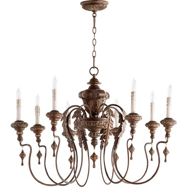 Salento 6006-8 Chandelier | Quorum at Lightology Salento 6006-8 Chandelier