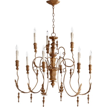 Salento 6006-9 Chandelier | Quorum at Lightology Salento 6006-9 Chandelier