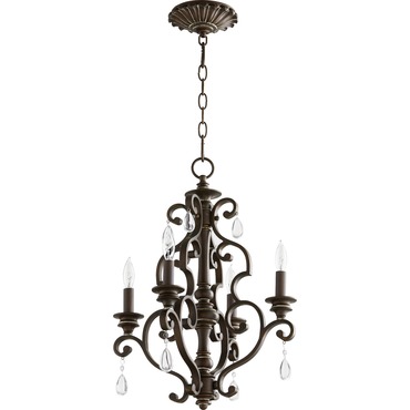 San Miguel 6073 Chandelier | Quorum at Lightology San Miguel 6073 Chandelier