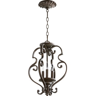 San Miguel Pendant / Semi-Flush Ceiling Light | Quorum at Lightology San Miguel Pendant / Semi-Flush Ceiling Light