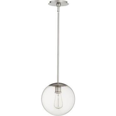 Clear Globe Pendant | Quorum at Lightology Clear Globe Pendant