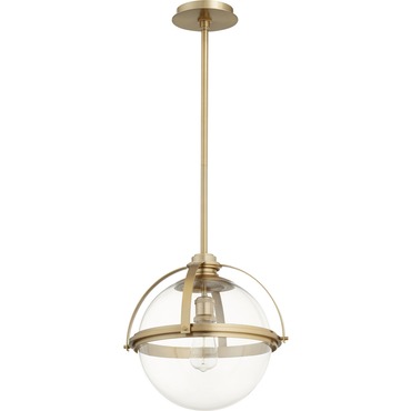 Meridian Globe Pendant | Quorum at Lightology Meridian Globe Pendant