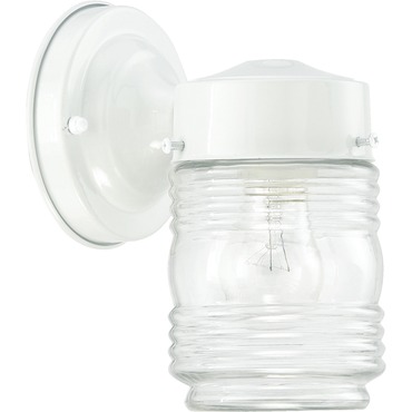 Signature Outdoor Jelly Jar Wall Light | Quorum at Lightology Signature Outdoor Jelly Jar Wall Light