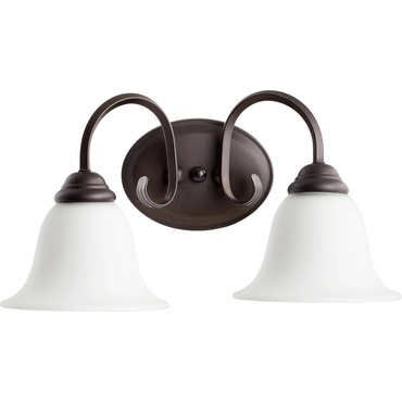 Spencer Bathroom Vanity Light | Quorum at Lightology Spencer Bathroom Vanity Light