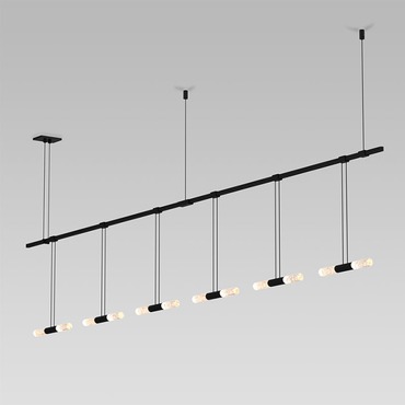 Suspenders Linear Pendant with Double Rods