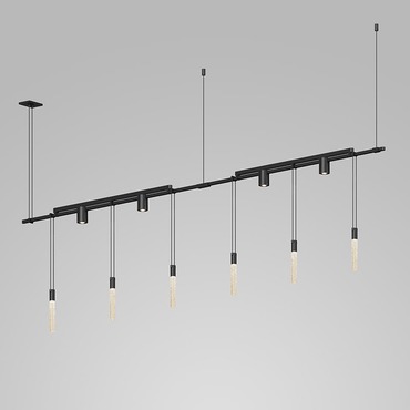 Suspenders Linear Pendant w/Light Bar, Rods and Cylinders