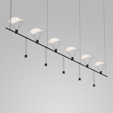 Suspenders Linear Pendant w/Parachutes and Suspend Cylinders