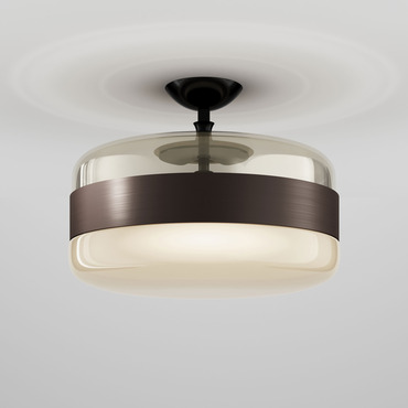 Futura Semi Flush Ceiling Light | Vistosi at Lightology Futura Semi Flush Ceiling Light