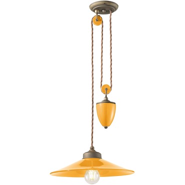 Ceramica Colors Counterweight Pendant | Ferroluce at Lightology Ceramica Colors Counterweight Pendant