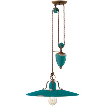 Country Weighted Pendant | Ferroluce at Lightology Country Weighted Pendant