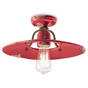 Country Ceiling Light Fixture | Ferroluce at Lightology Country Ceiling Light Fixture