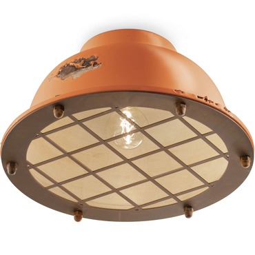 Industrial Ceiling Light Fixture | Ferroluce at Lightology Industrial Ceiling Light Fixture
