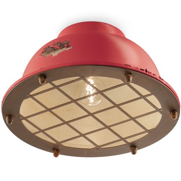 Industrial Ceiling Light Fixture | Ferroluce at Lightology Industrial Ceiling Light Fixture