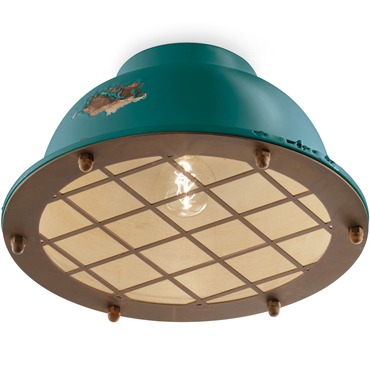 Industrial Ceiling Light Fixture | Ferroluce at Lightology Industrial Ceiling Light Fixture