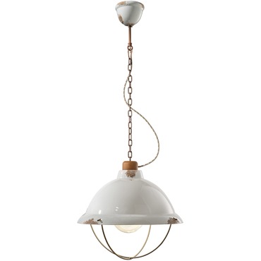 Industrial Large Cage Pendant | Ferroluce at Lightology Industrial Large Cage Pendant