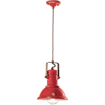 Industrial Bracket Pendant | Ferroluce at Lightology Industrial Bracket Pendant