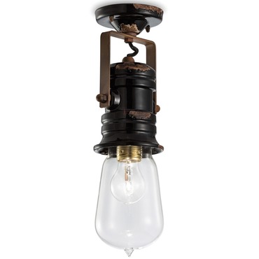 Urban Ceiling Light Fixture | Ferroluce at Lightology Urban Ceiling Light Fixture