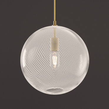 Cane Pearl Track Globe Pendant | Keep Lighting at Lightology Cane Pearl Track Globe Pendant