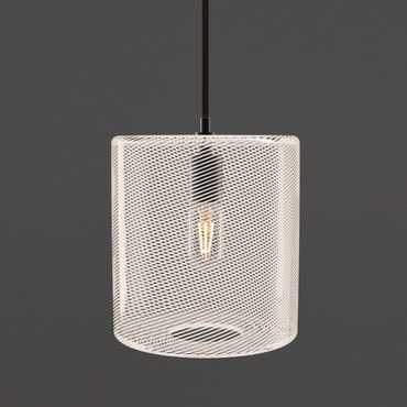 Cane Pearl Track Drum Pendant | Keep Lighting at Lightology Cane Pearl Track Drum Pendant