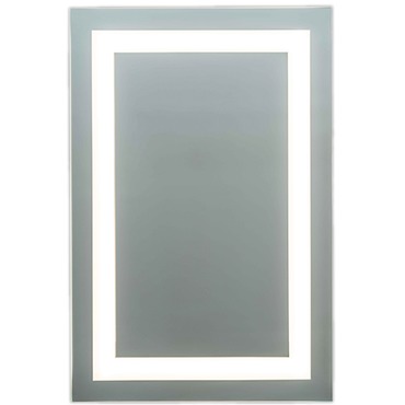 L1 Full Frame Inset LED Mirror with Anti-Fog Pad | Matrix Mirrors at Lightology L1 Full Frame Inset LED Mirror with Anti-Fog Pad