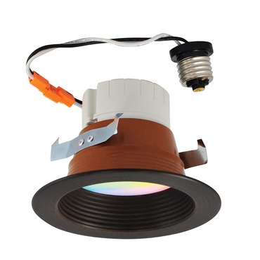 Prism 4IN Retrofit RGBW Baffle Downlight | Nora Lighting at Lightology Prism 4IN Retrofit RGBW Baffle Downlight