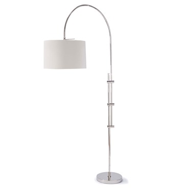 Arc Floor Lamp with Linen Shade