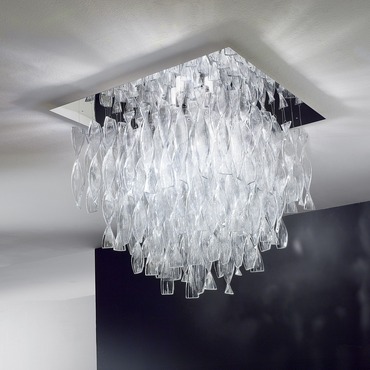 AVIR Tiered Semi Flush Ceiling Light