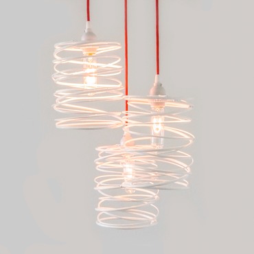 Spiral Nest Cascading Pendant | Ridgely Studio Works at Lightology Spiral Nest Cascading Pendant