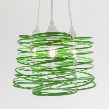 Spiral Nest Cluster Pendant | Ridgely Studio Works at Lightology Spiral Nest Cluster Pendant