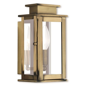 Princeton Box Outdoor Wall Sconce | Livex Lighting at Lightology Princeton Box Outdoor Wall Sconce