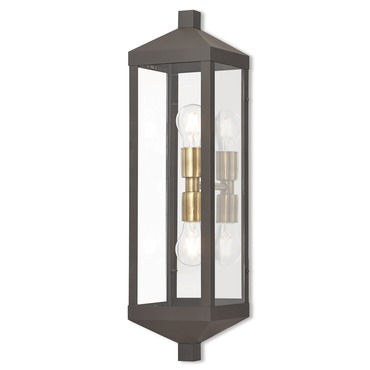 Nyack Outdoor Tall Wall Light - Overstock | Livex Lighting at Lightology Nyack Outdoor Tall Wall Light - Overstock