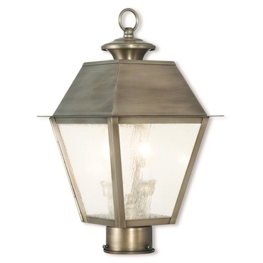 Mansfield Small Outdoor Post Light | Livex Lighting at Lightology Mansfield Small Outdoor Post Light