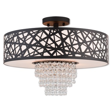 Allendale Semi Flush Ceiling Light | Livex Lighting at Lightology Allendale Semi Flush Ceiling Light