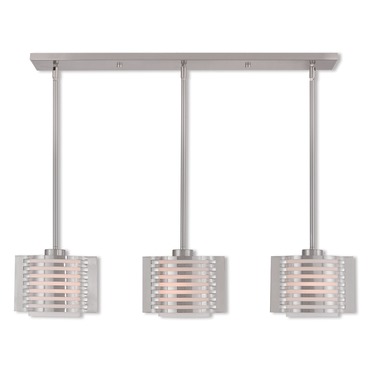 Hilliard Multi Light Linear Pendant | Livex Lighting at Lightology Hilliard Multi Light Linear Pendant