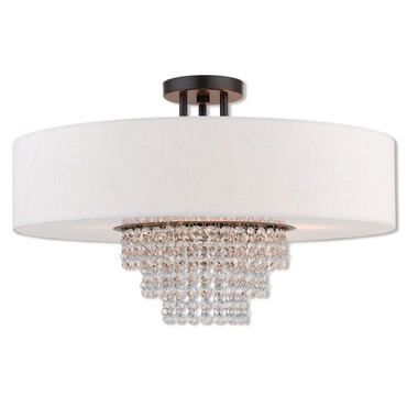 Carlisle Semi Flush Ceiling Light | Livex Lighting at Lightology Carlisle Semi Flush Ceiling Light