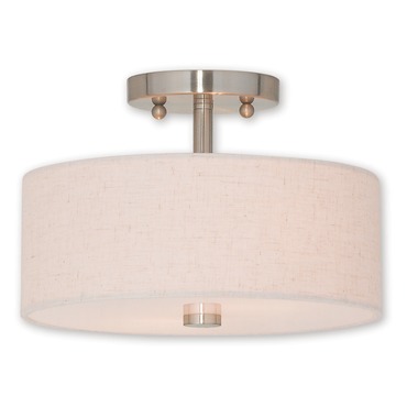 Meridian Semi Flush Ceiling Light | Livex Lighting at Lightology Meridian Semi Flush Ceiling Light