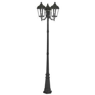 Morgan Outdoor Post with Light | Livex Lighting at Lightology Morgan Outdoor Post with Light