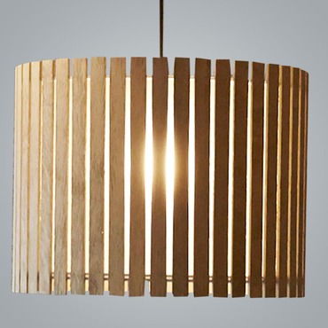 Luz Oculta Wood Pendant - Overstock | ZANEEN design at Lightology Luz Oculta Wood Pendant - Overstock