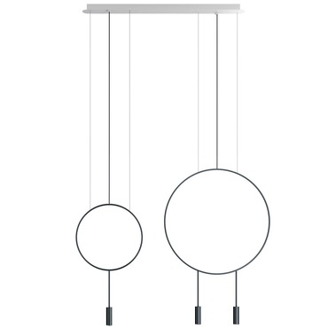 Revolta L92S.1S1D Linear Multi-Light Pendant | Estiluz at Lightology Revolta L92S.1S1D Linear Multi-Light Pendant