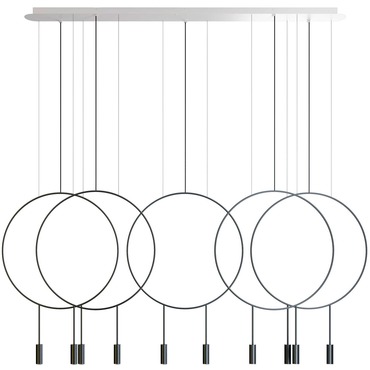 Revolta L165S.5D Linear Multi-Light Pendant | Estiluz at Lightology Revolta L165S.5D Linear Multi-Light Pendant