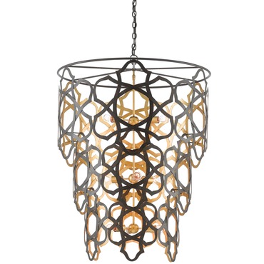 Mauresque Chandelier | Currey and Company at Lightology Mauresque Chandelier