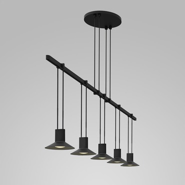 Suspenders Linear Pendant with Reflector Lights