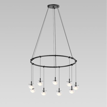 Suspenders Ring Pendant with Half Etched Balls | SONNEMAN - A Way of Light at Lightology Suspenders Ring Pendant with Half Etched Balls