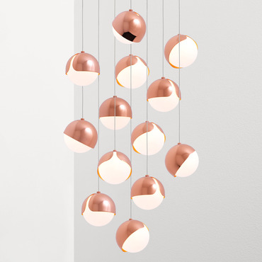Ohm Round Multi Light Pendant | Anony at Lightology Ohm Round Multi Light Pendant