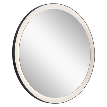 Ryame Round Lighted Mirror | Elan at Lightology Ryame Round Lighted Mirror